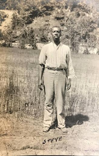 Full-length image of an African-American man outdoors (Steve)