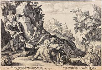The River God Peneus Surrounded by Other Divinities, from the book Metamorphoses by Ovid, book 1, plate 15