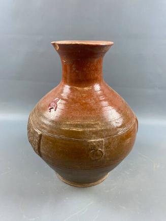 Amber Glazed Pottery Jar
