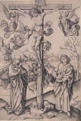 The Crucifixion with Four Angels
