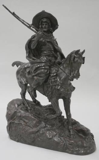 Equestrian figure of a French Musketeer of the Royal Guard