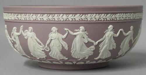 Wedgwood lilac and white jasper part tea service