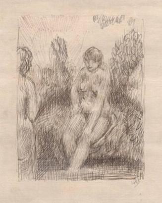 Title unknown (Female figures near pond)