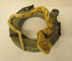 Ring jug with snake
