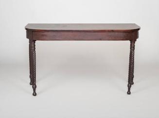 D-shaped banquet table end