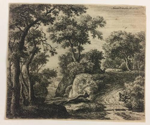 Untitled (landscape with figures)