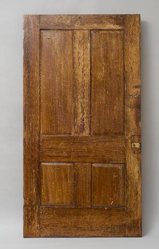 Door, paneled and joined, with "fancy-work" graining from the Wynn-Leguin home, Henry County, Georgia