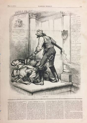 'Manhood and Honor Should Have Hare Hearts.'--Shakspeare [sic] (from Harper's Weekly April 13, 1878)