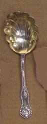 Large shell serving spoon