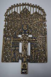Old Believer Cross, includes icons of twelve feasts, selected saints, and angels