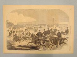 Union Cavalry and Artillery Starting in Pursuit of the Rebels up the Yorktown Turnpike