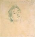 Sketch of Miss G. Batten Singing