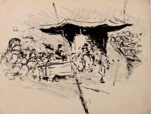 Untitled (scene at a bazaar)