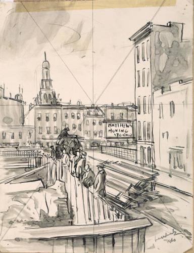 Drawing for Excavation Site, Manhattan
