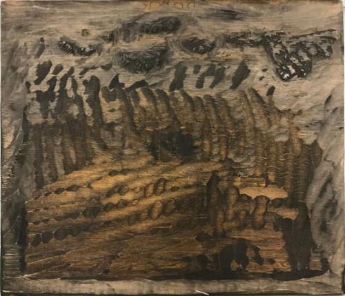 1 of 6 original woodblocks used for Malapai