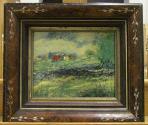 Untitled (Landscape with House on Ridge)