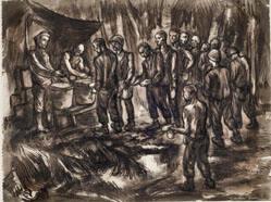 Unknown - Jungle Chow Line - from Guadalcanal Grouping