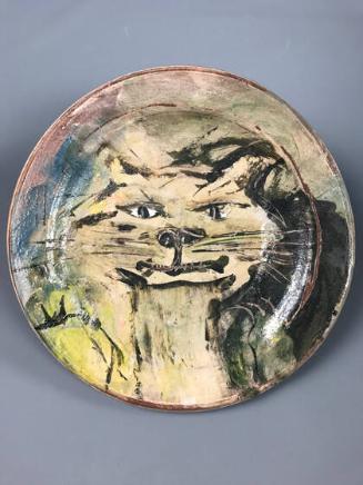Plate with Cat