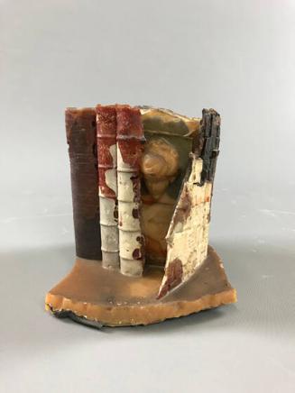 Untitled (Books with Small Head)