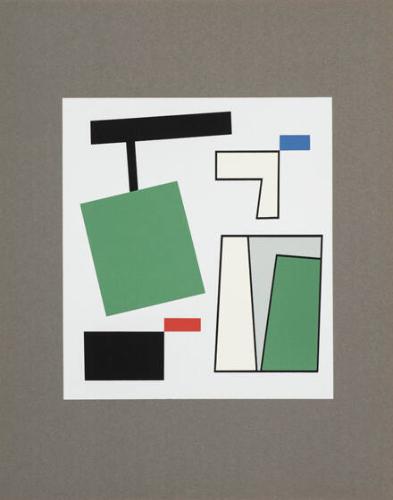 Formes désaxées, 1928, from an untitled portfolio of ten prints after original works by Sophie Taueber-Arp