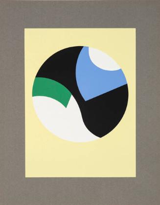 1937-9 Composition dan un cercle, from an untitled portfolio of ten prints after original works by Sophie Taueber-Arp