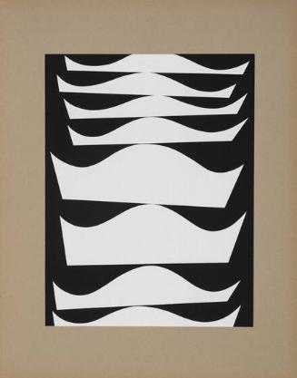 1934 Échelonnement, from an untitled portfolio of ten prints after original works by Sophie Taueber-Arp