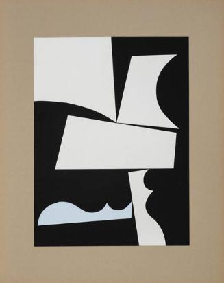 1935-6 Plans profilés en courbes et plans, from an untitled portfolio of ten prints after original works by Sophie Taueber-Arp