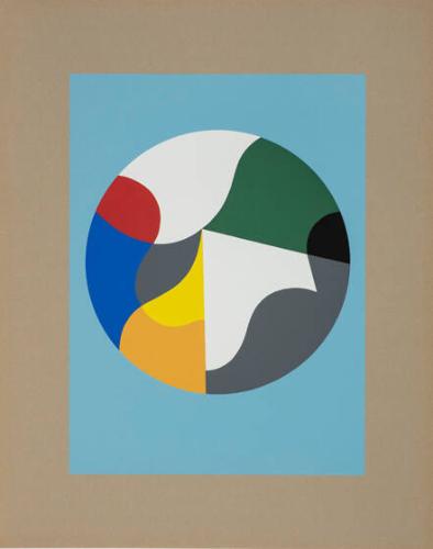 Composition dans un cercle, 1938, from an untitled portfolio of ten prints after original works by Sophie Taueber-Arp