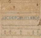 Sampler, attributed to Mrs. Finley's School, Bethlehem, Oglethorpe County, Georgia