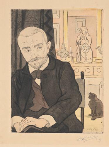 Portrait of Huysmans, from L'Estampe Originale