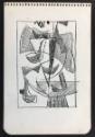 Sketch from notebook of cubist images