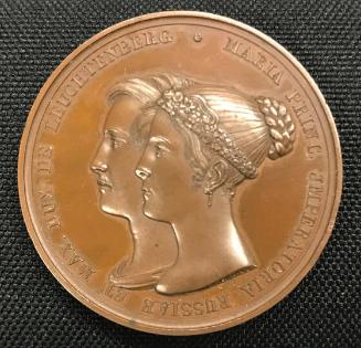 Medal of the Leuchtenberg house truck to commemorate the union of Grand Duchess Maria Nkolaevna and Duke Maximillian of Leuchtenberg