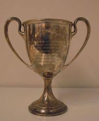 Trophy cup, inscribed to S.B. Dunlap for service in WWI