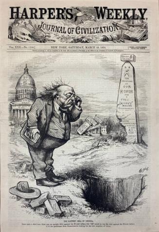 The Slippery Hill of Georgia (from Harper's Weekly, March 23, 1878)