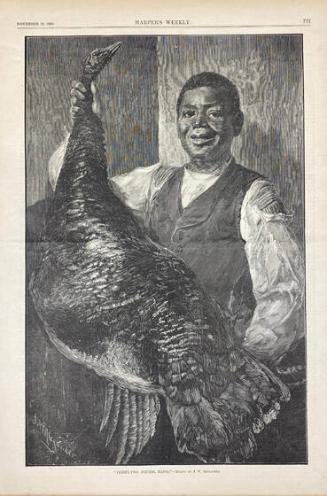 Thirty-Two Pounds, Massa! (from Harper's Weekly, November 19, 1881)