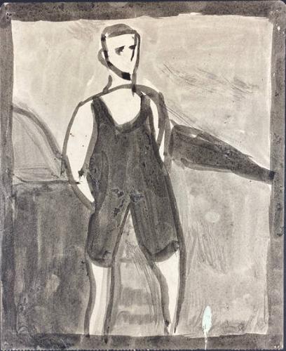 Verso: Untitled (Figure In Swim Suit)