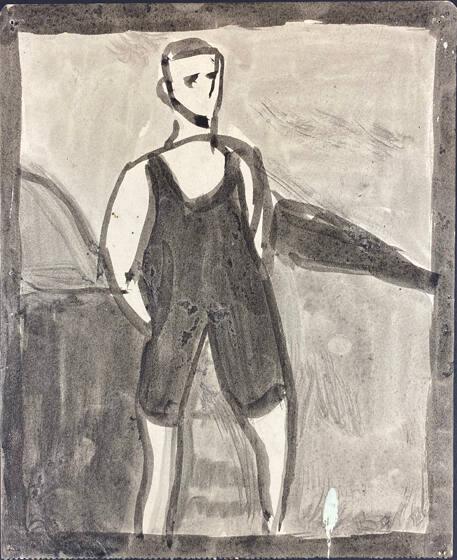 Verso: Untitled (Figure In Swim Suit)