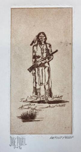 Native American With Rifle