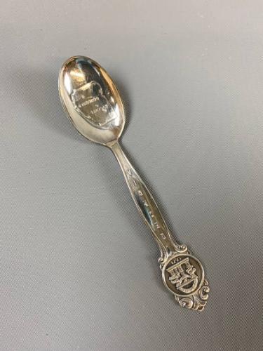 Souvenir spoon - state seal of Georgia with map showing Atlanta and Savannah