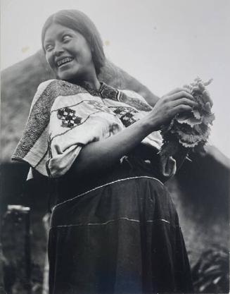 Woman Collecting Mustard, Tenejapa

