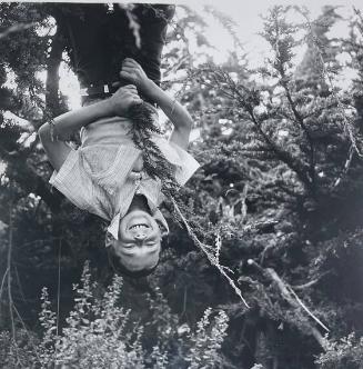 Boy Playing in Tree, Caspar, CA
