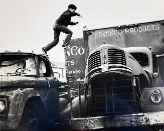 Abandoned Trucks become an Urban Playground
