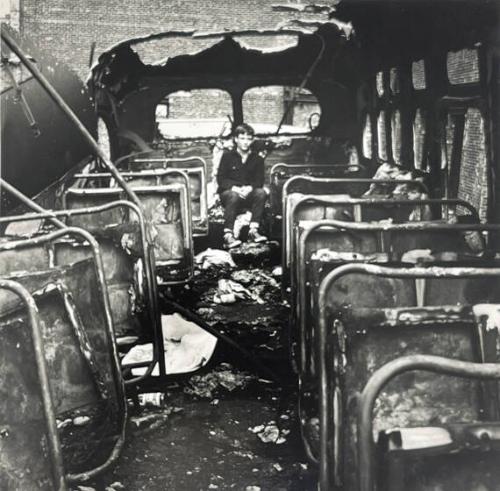 Teen in Old Bus, NY
