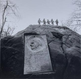 Five Children and Face in Stone, NY
