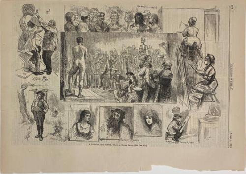 A Parisian Art School, from Harper's Weekly