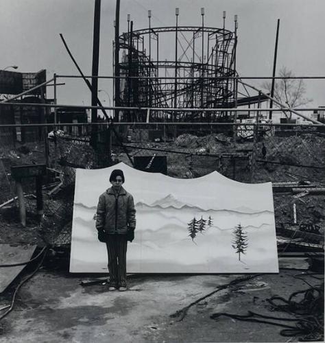 Boy with Snow Scene, CI, NY
