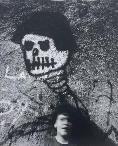 Boy with Wall Skull, NY
