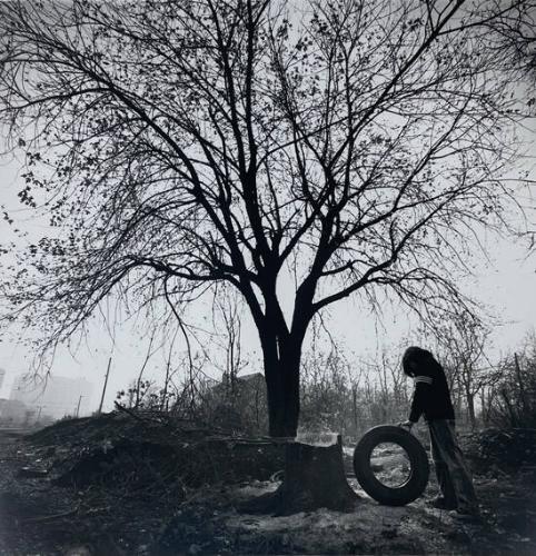 Boy and Tire, NY
