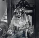 Larry Zimmerman with World's Fair Memorabilia, NYC
