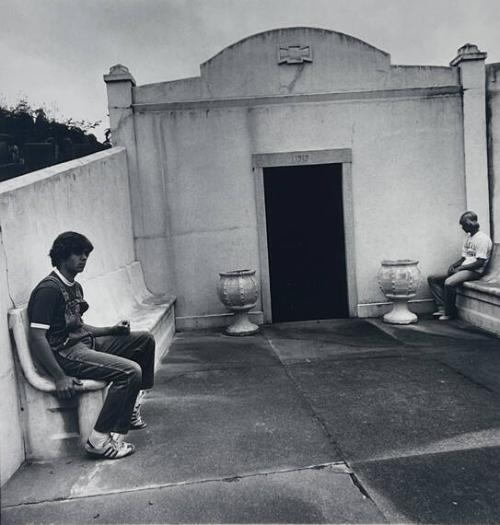 2 Boys in Cemetery, NY
